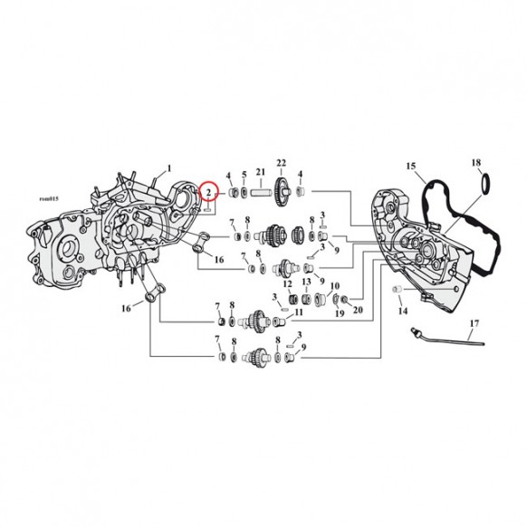 mcs - Goupilles de serrage - OEM 375 - Pour transmission & carter primaire - MCS