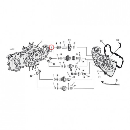 mcs - Goupilles de serrage - OEM 375 - Pour transmission & carter primaire - MCS