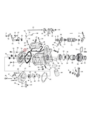 mcs - Goupilles de serrage - OEM 375 - Pour transmission & carter primaire - MCS