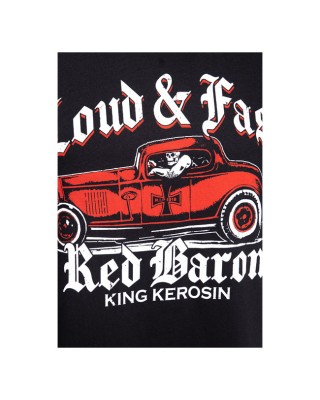 King Kerosin Red Baron T-shirt black