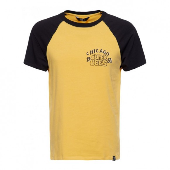 King Kerosin Chicago Super Bee raglan T-shirt yellow/black