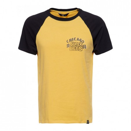King Kerosin Chicago Super Bee raglan T-shirt yellow/black