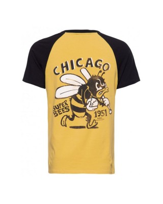 King Kerosin Chicago Super Bee raglan T-shirt yellow/black
