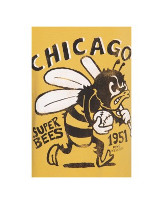 King Kerosin Chicago Super Bee raglan T-shirt yellow/black