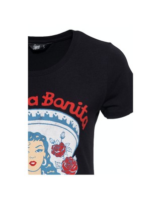 Queen Kerosin La Chica Bonita T-shirt black