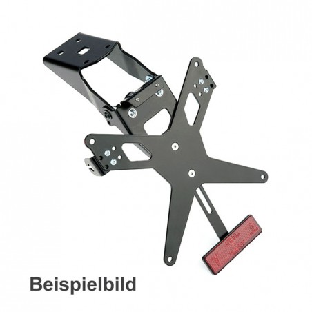 zieger - Support de plaque d'immatriculation inférieur X-Line7 - Universel - Noir - Zieger