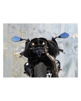 kellermann - Support de plaque d'immatriculation KH1000 - Homologué ECE - Pour clignotants Micro 1000 - Noir - KELLERMANN