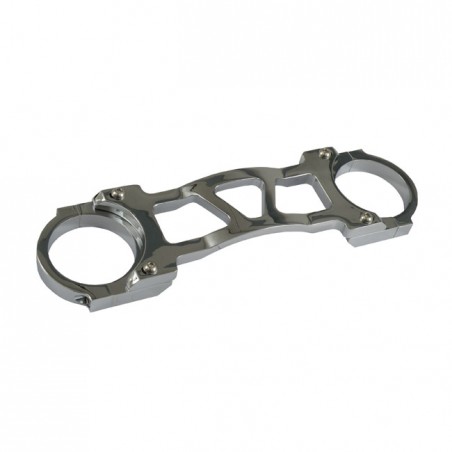 mcs - Rigidificateur de tubes de fourche de 41mm Slotted - Harley-Davidson Softail FX & Dyna Wide Glide de 1984 à 2015 - Chrom