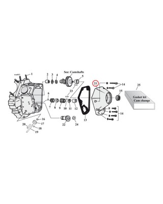 mcs - Carter de distribution - Harley-Davidson Big Twin de 1973 à 1992 - Poli - MCS
