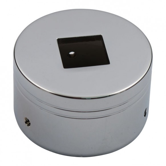 mcs - Cache jauge de pression d'huile - Universel - Chrome - MCS