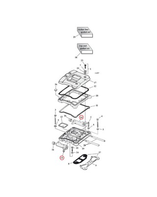 S&S, 84-up roller rocker arm set 84-17 B.T. (excl. M8) 86-20 XL 08-12(NU)XR1200 91-10(NU)Buell XB