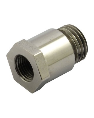 streethogs - Adaptateur de jauge de température de 9/16-18 vers 1/8" NPT - Harley-Davidson Big Twin de 1938 à 1969 - Chrome -