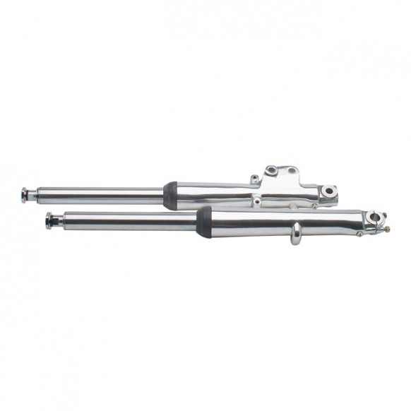 mcs - Kit de tubes de fourche assemblés - +2" de longueur - Harley-Davidson FL & FLH de 1972 à 1984 - Poli - MCS