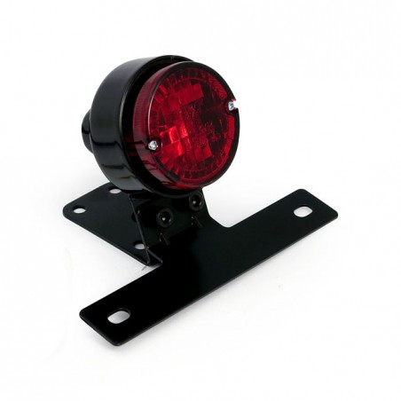 mcs - Feu arrière Runaroud avec support de plaque - Homologué ECE - Noir - MCS