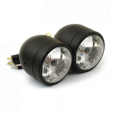 mcs - Phares additionnels - H4 - 55/60W - Homologué ECE - Noir - MCS