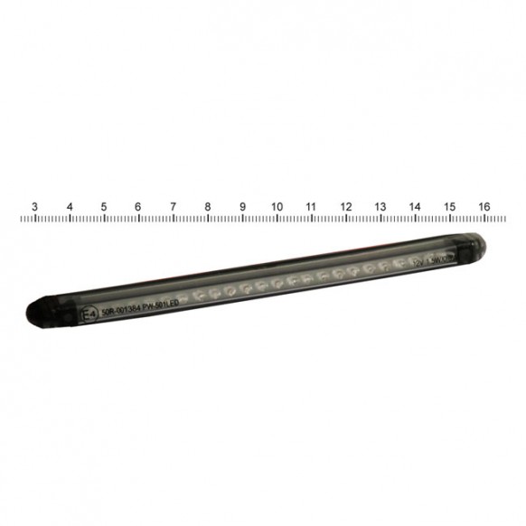 mcs - Barrette d'éclairage LED - Homologué ECE - Lentille fumée - MCS