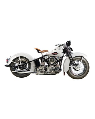 Paughco, 2 into 1 head pipes. (S-pipe). Chrome 36-47 Knucklehead (NU)