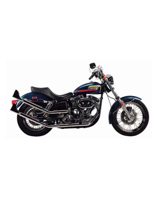 Paughco, upswept head pipes. S-pipe - around oil tank 48-64 Early Shovel with rigid frame (NU)