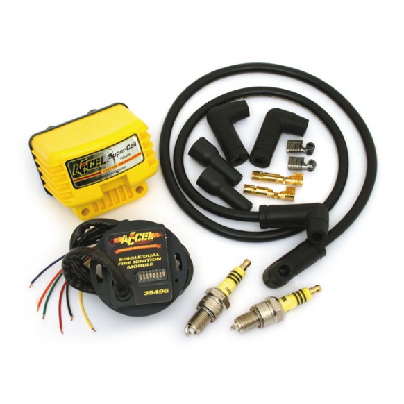Accel, single fire ignition system kit 75-99 B.T. (excl. Twin Cam) (NU)