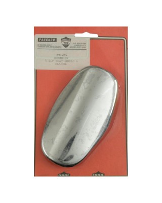 paughco - Pare-chaleur d'échappement Oval - Harley-Davidson Big Twin, 45" SV & Applications custom - Chrome - PAUGHCO