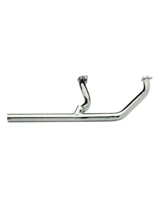 paughco - Collecteur d'échappement 2-en-1 - Harley-Davidson Softail de 2000 à 2006 - Chrome - PAUGHCO