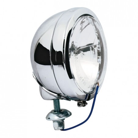 mcs - Phare additionnel FL Style - 4.5" de diamètre - H3 - 12V 55W - Chrome & Lentille claire - MCS