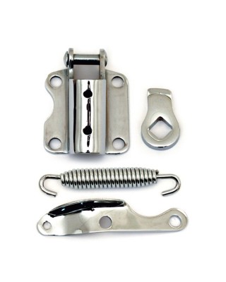 mcs - Kit de montage de béquille latérale - Harley-Davidson Big Twin de 1937 à 1986 - Chrome - MCS