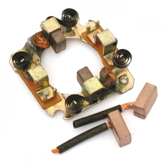 Brush set & holder kit, Hitachi starter motor 1982 FLH Classic 83-84 FLH 74-88 FX 84-88 FLT L83-88 FXR 74-E76 XLH (NU)