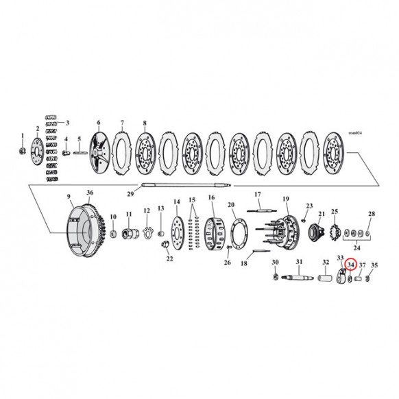 WASHER 41-84 B.T. CLUTCH RELEASE LEVER