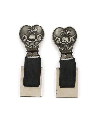 RYDER FRONT CLIPS HEART/SKULL