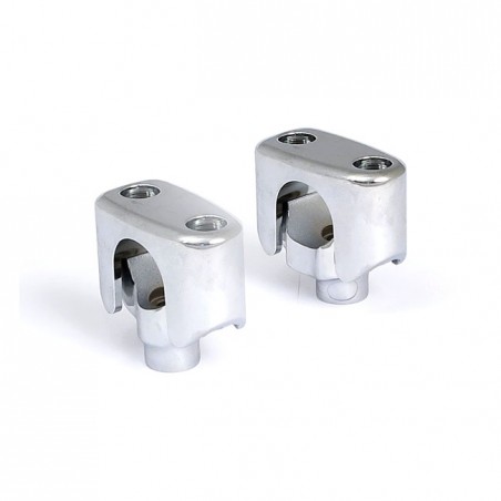 mcs - Risers Nacelle - 1.5" de hauteur - Pour guidon de 1.25" de diamètre - Harley-Davidson Softail FLST de 2007 à 2017 - Chr