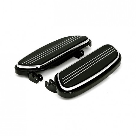 mcs - Marche-pieds conducteur Runway - Harley-Davidson Touring de 2002 à 2017 - Noir - MCS