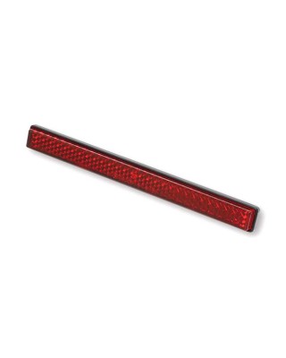 mcs - Réflecteur B-Seen - 123 x 13 mm - Auto adhésif - Homologué ECE - Universel - Rouge - MCS