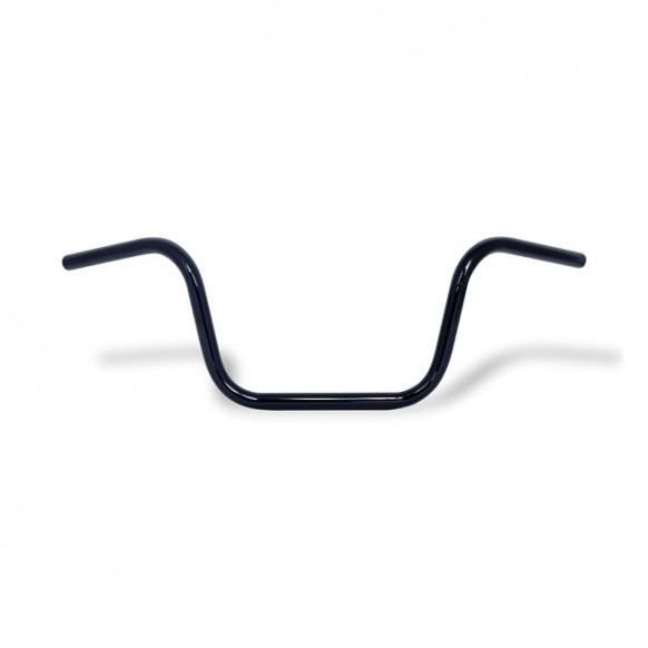 mcs - Guidon Ape Hanger - 10" de hauteur - 1" de diamètre - Harley-Davidson jusqu'à 1982 - Noir - MCS