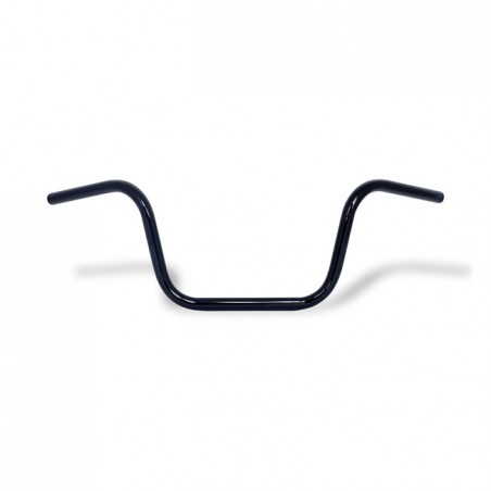 mcs - Guidon Ape Hanger - 10" de hauteur - 1" de diamètre - Harley-Davidson jusqu'à 1982 - Noir - MCS