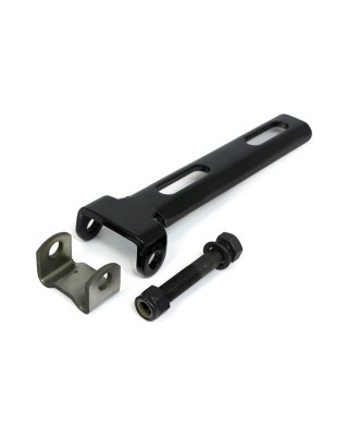 mcs - Support avant de montage de selle solo Square - Pour tubes de 1.5" à 2" - Noir - MCS