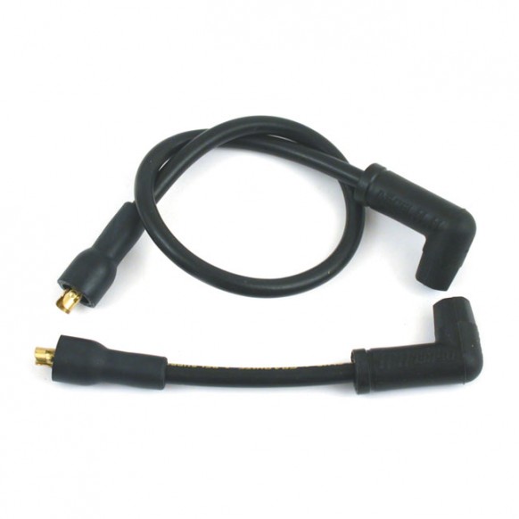 Accel, 8.8mm supression core spark plug wire set. Black 82-94 FXR with central mounted coil (NU)