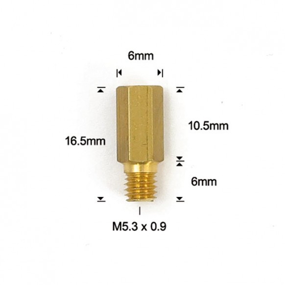 EBC Keihin hex head main jets 99101-357, size 140 For FCR, FCR-MX PE PJ PWK PWM CR Special carburetors
