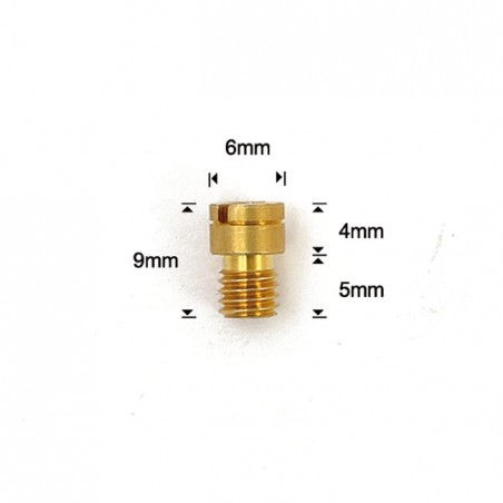 EBC Keihin slotted head main jets 99101-393, size 130 For FCR, FCR-MX, VB,VD,VE, CVK, CVKR-D carburetors.