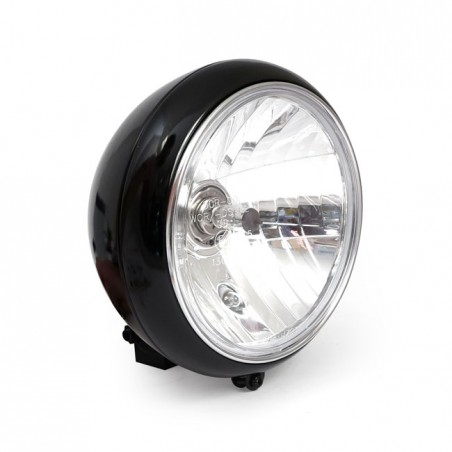 mcs - Phare type OEM - 7" de diamètre - Harley-Davidson Softail FLST de 1986 à 2017 - Noir - MCS