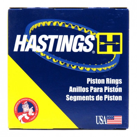Hastings, 3-1/2" bore piston ring set. Chr/Moly. +.005" 84-99 Evo B.T. 88-03 XL1200 (NU)