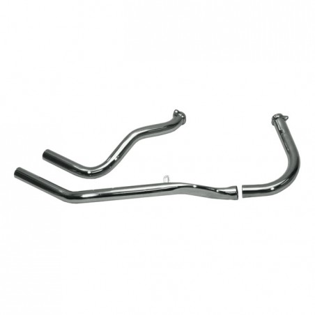 Paughco, upswept head pipes - over transmission 36-47 Knuckl (NU) with rigid frame