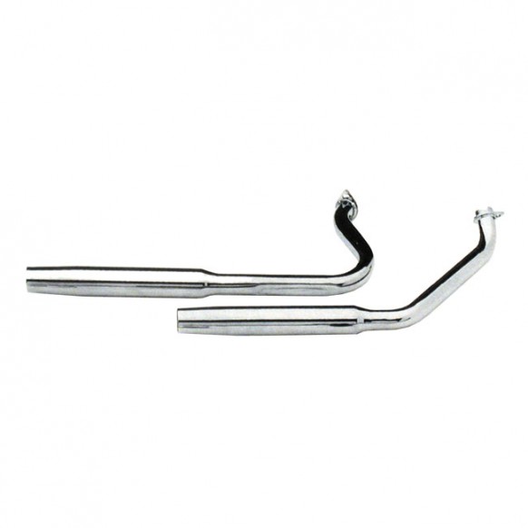 paughco - Échappement Tapered - 38" de long - Harley-Davidson avec moteur Shovelhead de 1970 à 1984 - Chrome - PAUGHCO