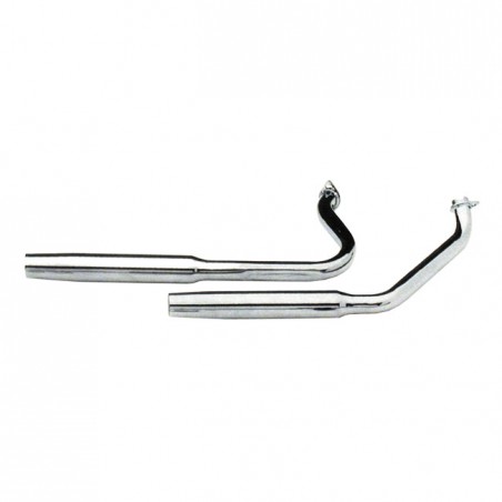 paughco - Échappement Tapered - 38" de long - Harley-Davidson avec moteur Shovelhead de 1970 à 1984 - Chrome - PAUGHCO