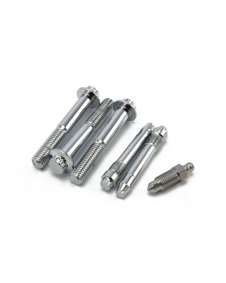 mcs - Kit de montage d'étrier de frein - Harley-Davidson Big Twin, Sportster XL & V-Rod de 2000 à 2007 - Chrome - MCS