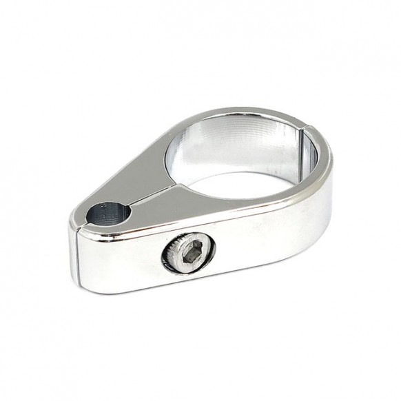 mcs - Passe-câble d'accélérateur ou retour - Trou de 6 mm - Pour tubes de 1.5" de diamètre - Chrome - MCS