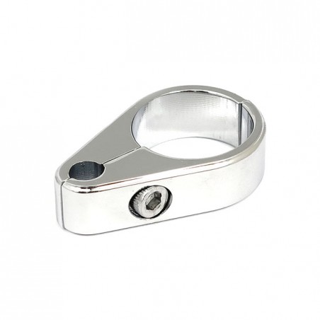 mcs - Passe-câble d'accélérateur ou retour - Trou de 6 mm - Pour tubes de 1.5" de diamètre - Chrome - MCS