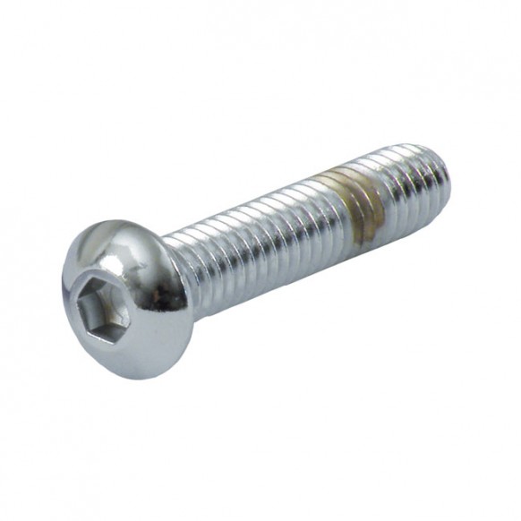 gardner-wescott - Vis Allen tête bouton - 1/4"-28 x 3/4" - Chrome - Pack de 5 - GARDNER-WESTCOTT
