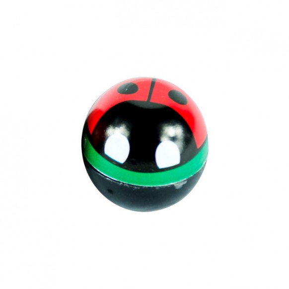 Trik Topz, Lady bug valve caps. Red Universal