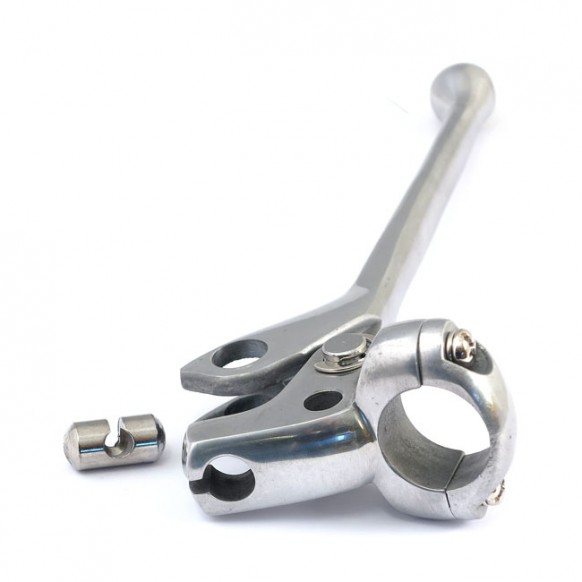 mcs - Levier de frein/embrayage - Type OEM - 7/16" - Harley-Davidson FL de 1941 à 1964 & Sportster XL de 1954 à 1972 - Poli -
